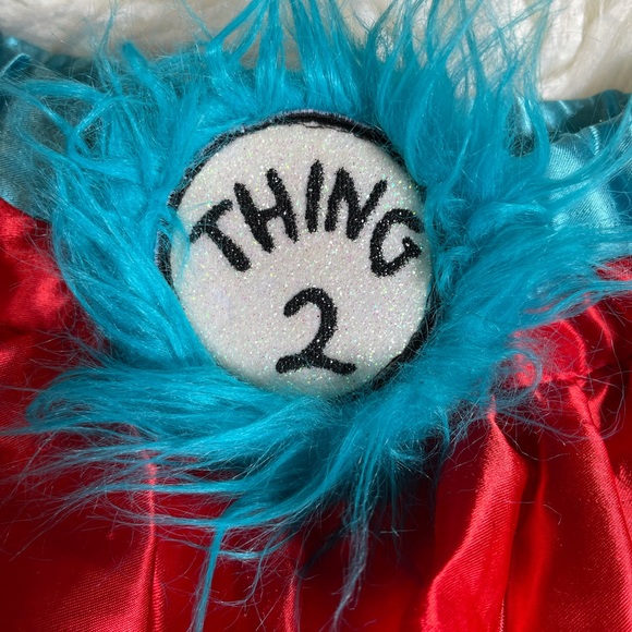 *SOLD* Dr. Seuss Thing 1/Thing 2 Skirt & Headband - Picture 5 of 8